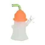 Pumpkin Head Ghost Glow In The Dark Glass Bong - Haze Smoke Shop USA - Vaporizers Super Store