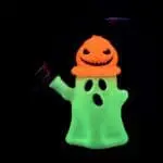 Pumpkin Head Ghost Glow In The Dark Glass Bong - Haze Smoke Shop USA - Vaporizers Super Store