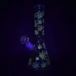 Rainbow Pride Leaf Beaker Glass Water Pipe - Haze Smoke Shop USA - Vaporizers Super Store