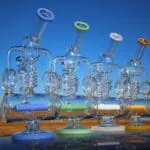 Recycler Style Inline Perc Water Pipe w/ Spring Body - Haze Smoke Shop USA - Vaporizers Super Store