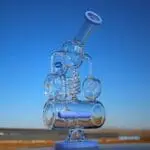 Recycler Style Inline Perc Water Pipe w/ Spring Body - Haze Smoke Shop USA - Vaporizers Super Store