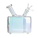 Retro TV Electroplated Glass Water Pipe - Haze Smoke Shop USA - Vaporizers Super Store