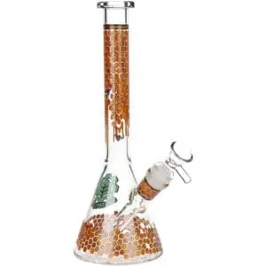 SeshGear Honeycomb Beaker Glass Water Pipe - Haze Smoke Shop USA - Vaporizers Super Store