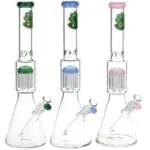 SeshGear Jellyfish Double Chamber Glass Beaker Water Pipe - Haze Smoke Shop USA - Vaporizers Super Store