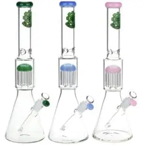 SeshGear Jellyfish Double Chamber Glass Beaker Water Pipe - Haze Smoke Shop USA - Vaporizers Super Store