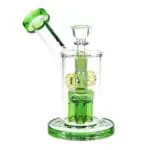 SeshGear Steampunk Gears Fumed Perc Glass Water Pipe - Haze Smoke Shop USA - Vaporizers Super Store