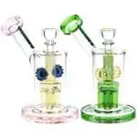 SeshGear Steampunk Gears Fumed Perc Glass Water Pipe - Haze Smoke Shop USA - Vaporizers Super Store