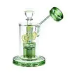 SeshGear Steampunk Gears Fumed Perc Glass Water Pipe - Haze Smoke Shop USA - Vaporizers Super Store