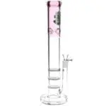 SeshGear Triple Honeycomb Perc Straight Tube Water Pipe - Haze Smoke Shop USA - Vaporizers Super Store