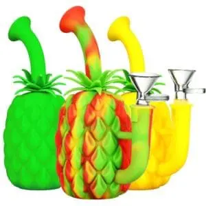 Silicone Pineapple Water Pipe - Haze Smoke Shop USA - Vaporizers Super Store