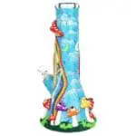 Sneaky Skeleton And Watchful Fungi Glow In Dark Beaker Water Pipe - Haze Smoke Shop USA - Vaporizers Super Store