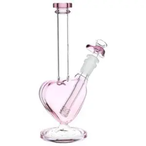 The Heart Grows Fonder Glass Water Pipe - Haze Smoke Shop USA - Vaporizers Super Store