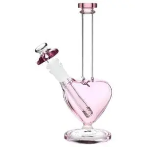 The Heart Grows Fonder Glass Water Pipe - Haze Smoke Shop USA - Vaporizers Super Store