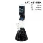 Thug Life - 10" Cracked Stone Glass Water Pipe - Haze Smoke Shop USA - Vaporizers Super Store