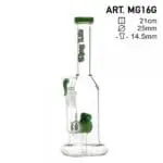 Thug Life - 8" Green Water Pipes w/ Custom Perc - Haze Smoke Shop USA - Vaporizers Super Store