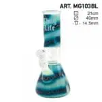 Thug Life Blue Ocean Swirl Water Pipe - Haze Smoke Shop USA - Vaporizers Super Store