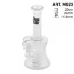 Thug Life Clear Water Pipe w/ Hammer Percolator