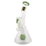 Thug Life Cube Perc Green Glass Water Pipe - Haze Smoke Shop USA - Vaporizers Super Store