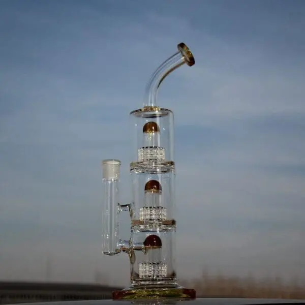 Triple Matrix Percolator Glass Water Pipe - Haze Smoke Shop USA - Vaporizers Super Store
