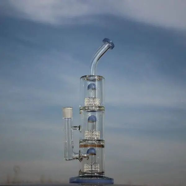 Triple Matrix Percolator Glass Water Pipe - Haze Smoke Shop USA - Vaporizers Super Store