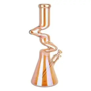 Twisty Tunnel Electroplated Glass Water Pipe - Haze Smoke Shop USA - Vaporizers Super Store