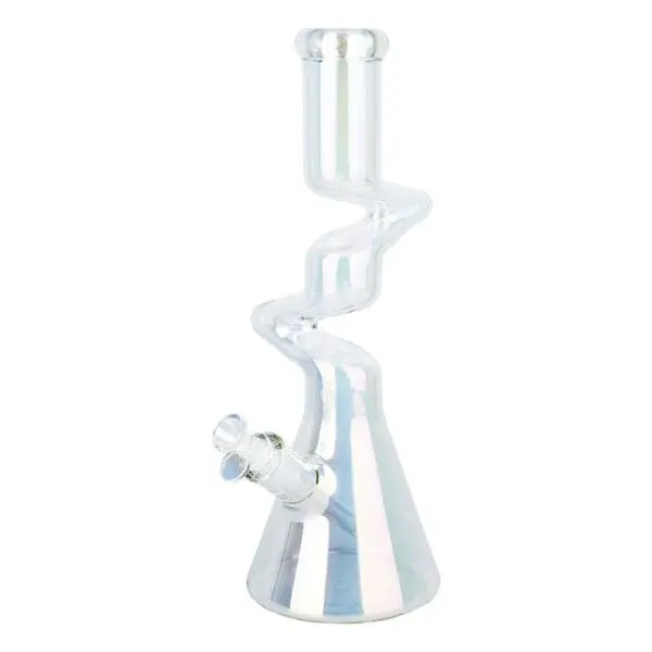 Twisty Tunnel Electroplated Glass Water Pipe - Haze Smoke Shop USA - Vaporizers Super Store