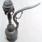 Vintage Antique Collectible Old Silver Hookah