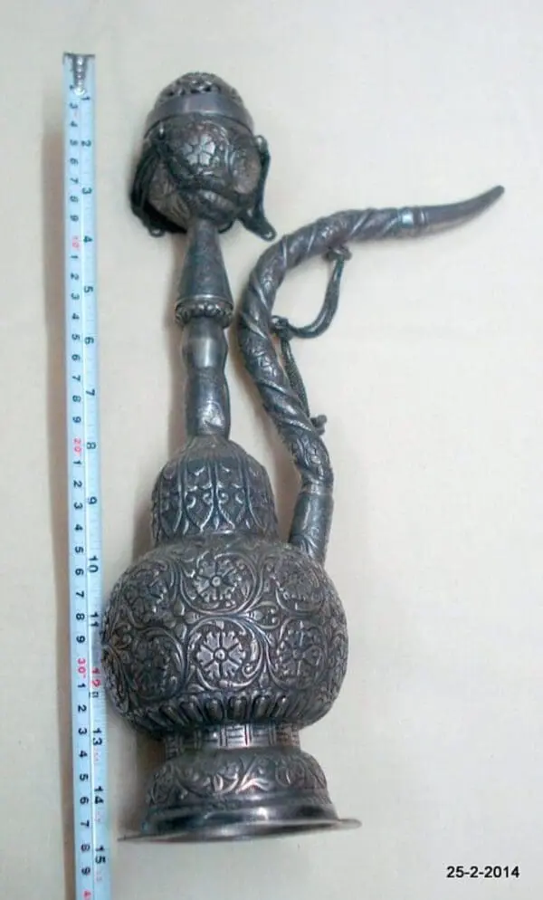Vintage Antique Collectible Old Silver Hookah - Haze Smoke Shop USA - Vaporizers Super Store