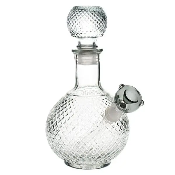 Vintage Decanter Style Glass Water Pipe w/ Cap - Haze Smoke Shop USA - Vaporizers Super Store