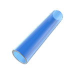 Stündenglass Blue Glass Hose Tip