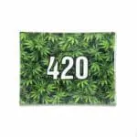 420 Green Glass Rollin'  Tray Rolling Trays - Haze Smoke Shop USA