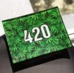 420 Green Glass Rollin'  Tray - Haze Smoke Shop USA