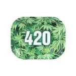 420 Green Metal Rollin' Tray Rolling Trays - Haze Smoke Shop USA