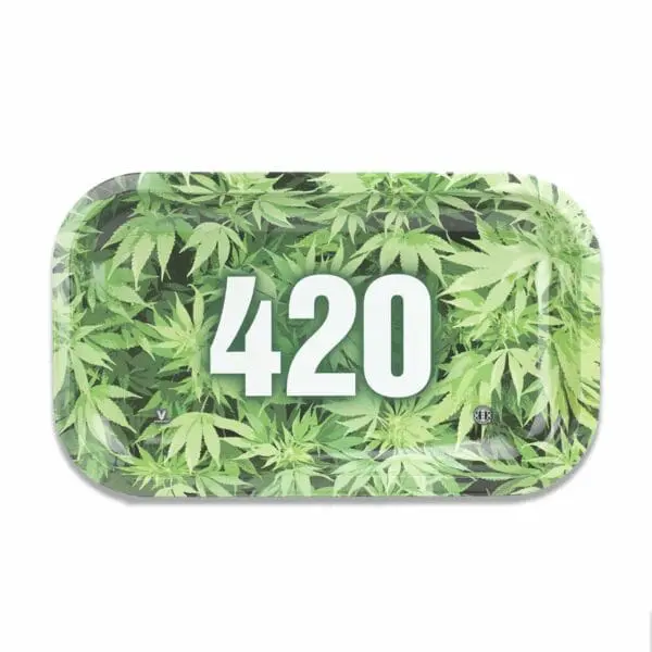 420 Green Metal Rollin' Tray - Haze Smoke Shop USA