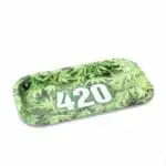 420 Green Metal Rollin' Tray - Haze Smoke Shop USA