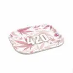 420 Pink Metal Rollin' Tray - Haze Smoke Shop USA