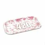 420 Pink Metal Rollin' Tray - Haze Smoke Shop USA