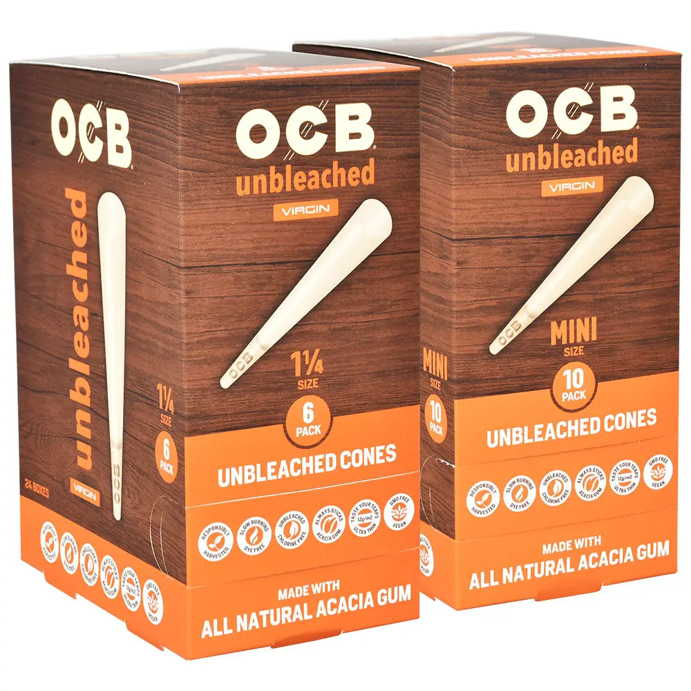 9cb4be11-49b1-43a9-b9c9-b87df69b7b20.jpg OCB Unbleached Cones - 24pc Display - Image 1
