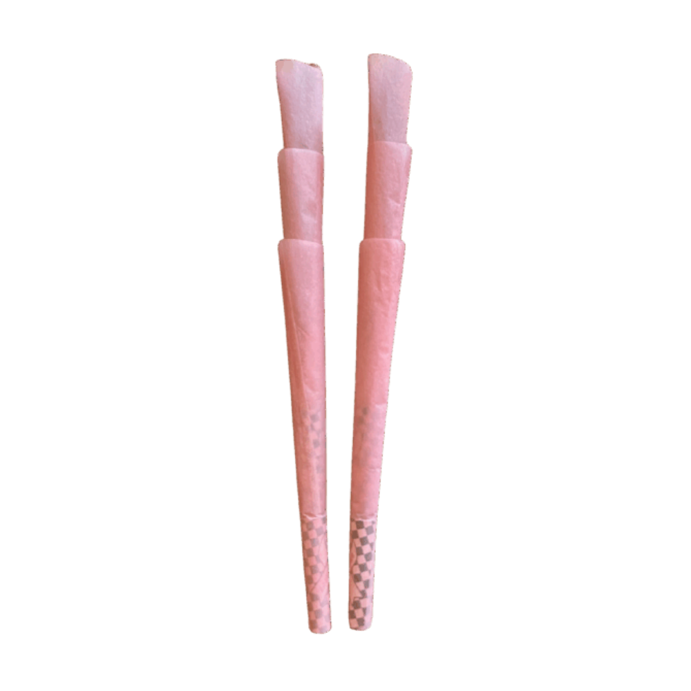Unbleached Pretty Pink King Size Natural Rolling 6 Cones Pack