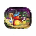 Alice Mushroom Metal Rollin' Tray Rolling Trays - Haze Smoke Shop USA