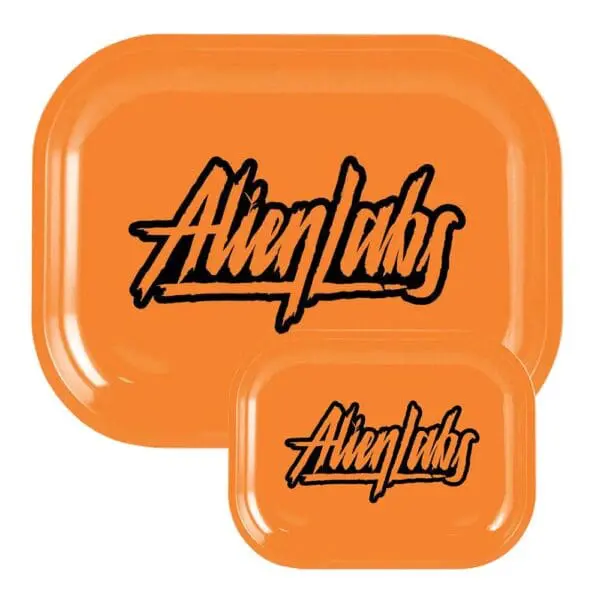 Alien Labs Metal Rolling Tray - Orange Logo - Haze Smoke Shop USA