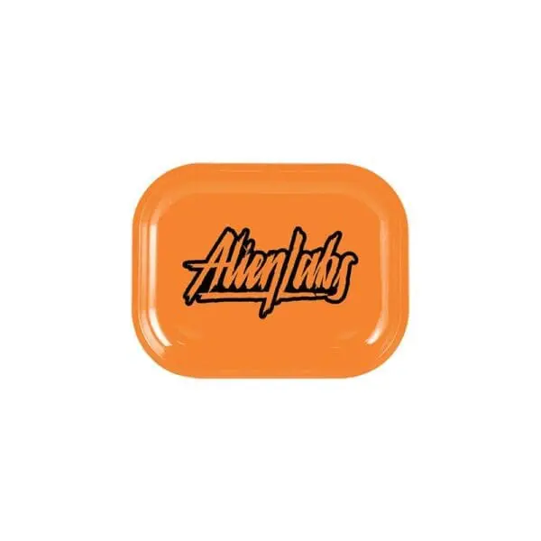 Alien Labs Metal Rolling Tray - Orange Logo - Haze Smoke Shop USA