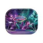 Bat Country Metal Rollin' Tray Rolling Trays - Haze Smoke Shop USA