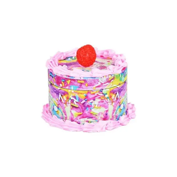 Birthday Cake Grinder - 4 Piece - 2.5" - Haze Smoke Shop USA