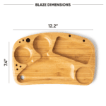 BLAZE Wooden Stash Rolling Tray - Haze Smoke Shop USA