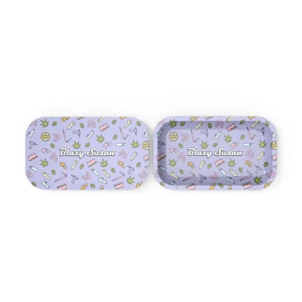 Blazy Susan Rolling Tray (with Lid) - Haze Smoke Shop USA