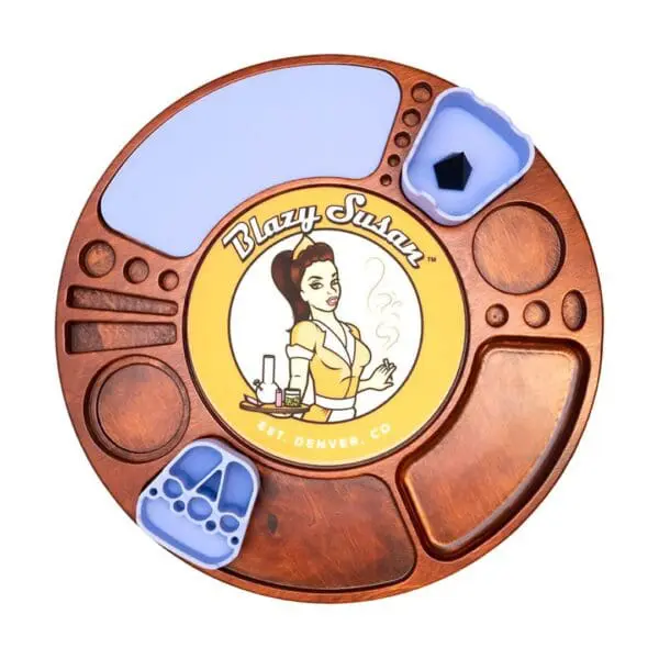 Blazy Susan Spinning Rolling Trays - Haze Smoke Shop USA