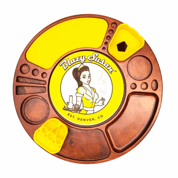 Blazy Susan Spinning Rolling Trays - Haze Smoke Shop USA