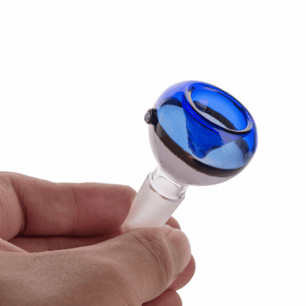 Blue Poke Ball Glass Bong Bowl 14mm - Haze Smoke Shop USA