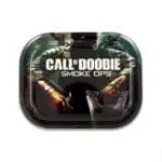 Call of Doobie Metal Rollin' Tray Rolling Trays - Haze Smoke Shop USA